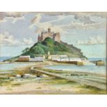 James Marshall HESELDIN (1887-1969) St Michaels Mount Watercolour/paper 18.7cm x 24cm.