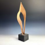 June Barrington-WardBronze FormBronze sculptureSigned with initials and dated '69 to ebonised