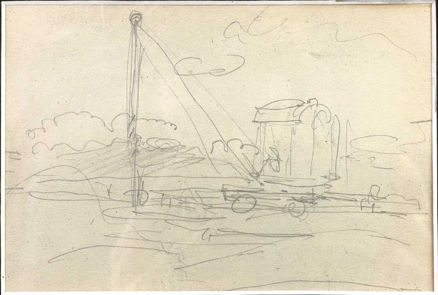 Philip Wilson STEER (1860-1942) A pencil sketch Attributed verso 11 x 16cm