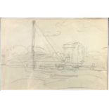 Philip Wilson STEER (1860-1942) A pencil sketch Attributed verso 11 x 16cm