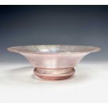 A WMF pink iridescent glass bowl. Height 8cm, diameter 25cm.Condition report: This bowl is in