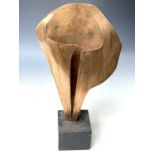 June Barrington-WardBronze FormBronze sculptureSigned with initials and dated '70 to ebonised