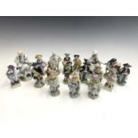 A collection of 17 assorted German porcelain figures, mainly Sitzendorf, all 20th century, mostly