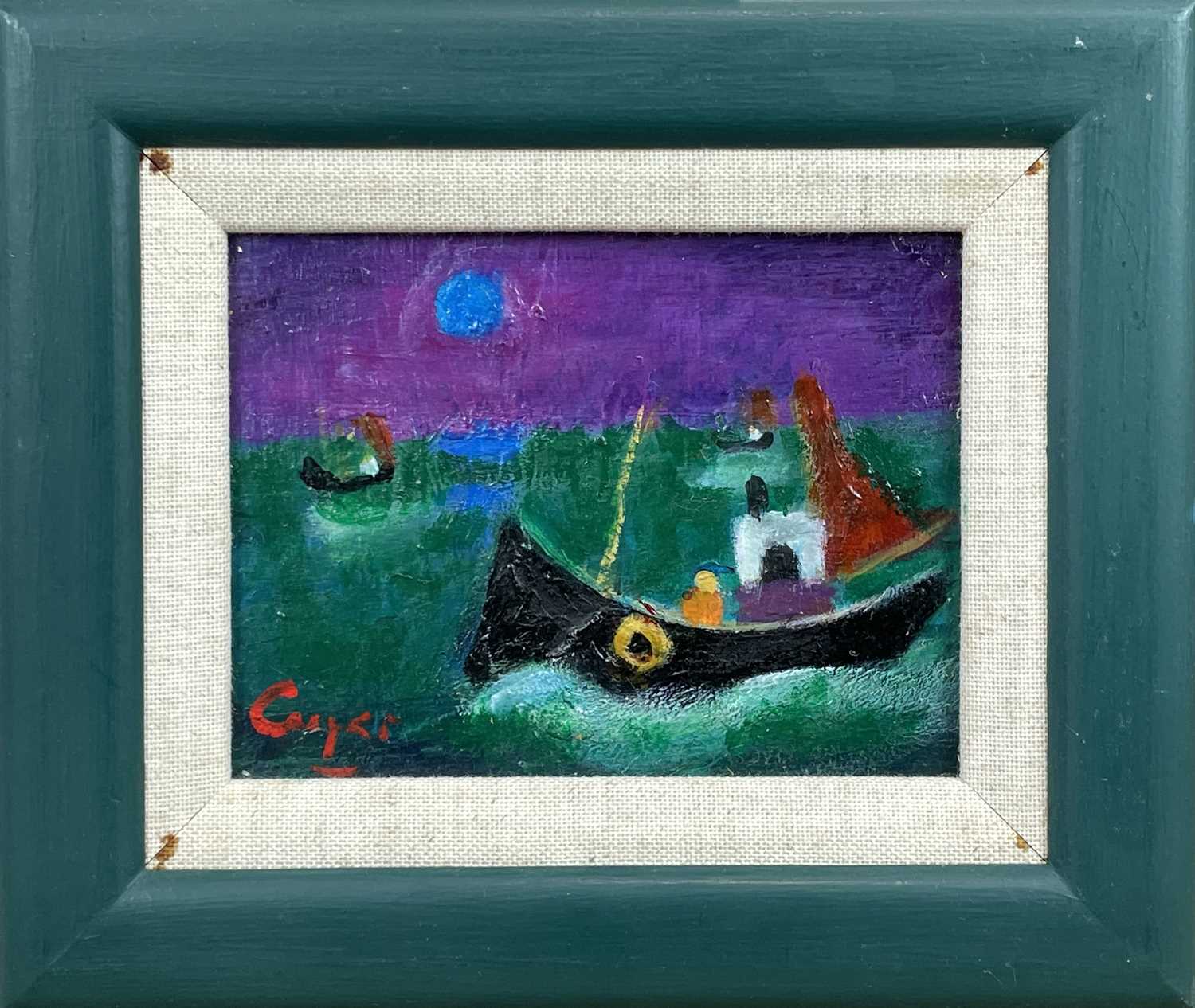 William COOPER (1923-2011) South Coast Trawler Oil on board Signed Inscribed to verso 15 x 20cm & - Image 3 of 7