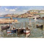 Herbert TRUMAN (1883-1957) St Ives Harbour Oil on board Signed 37x51cm Condition report: This