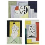 Edward H. ROGERS (1911-1994) Three small abstract works Gouache on paper Each signed, inscribed