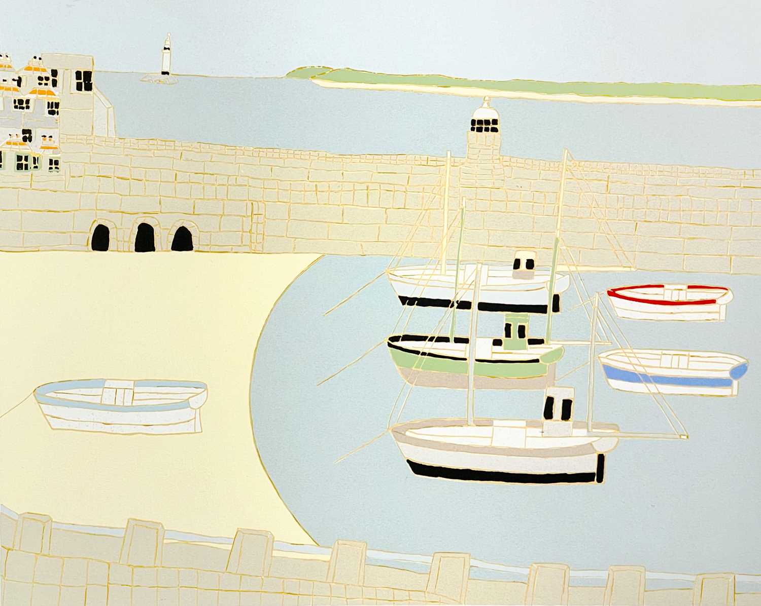 Bryan PEARCE (1929-2006) St Ives Screenprint Signed and dated '90 42x52cm sight size Provenance:-