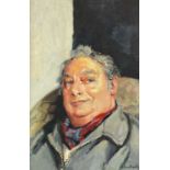 Robert Oscar LENKIEWICZ (1941-2002) Portrait of Leslie Charles Bragg Oil on canvas Signed 60 x 41cm