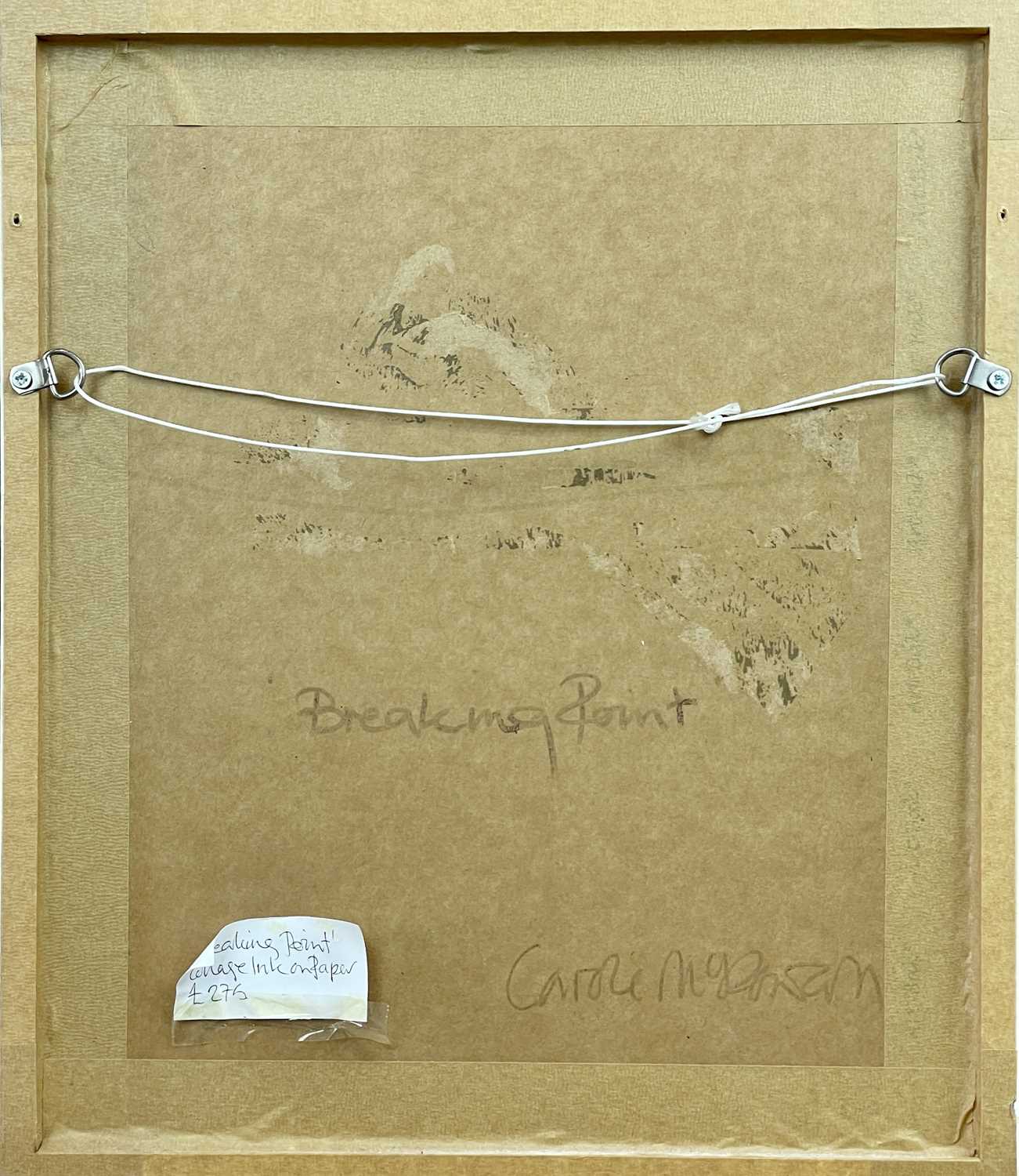 Carole MCDOWALL (1944) (Two works) Breaking Point Mixed media/collage Signed and inscribed to - Image 5 of 8