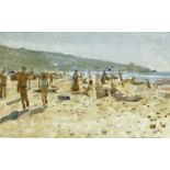 Ken HOWARD (1932) Sennen Summer Watercolour Signed and inscribed 11.5 x 18cmCondition report: We