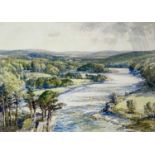 Samuel John Lamorna BIRCH (1869-1955) The Spey Watercolour Signed 35x50cmCondition report: This