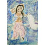 Dora HOLZHANDLER (1928-2015) Turkish Delight Pastel on paper Signed and dated '90 Inscribed to verso