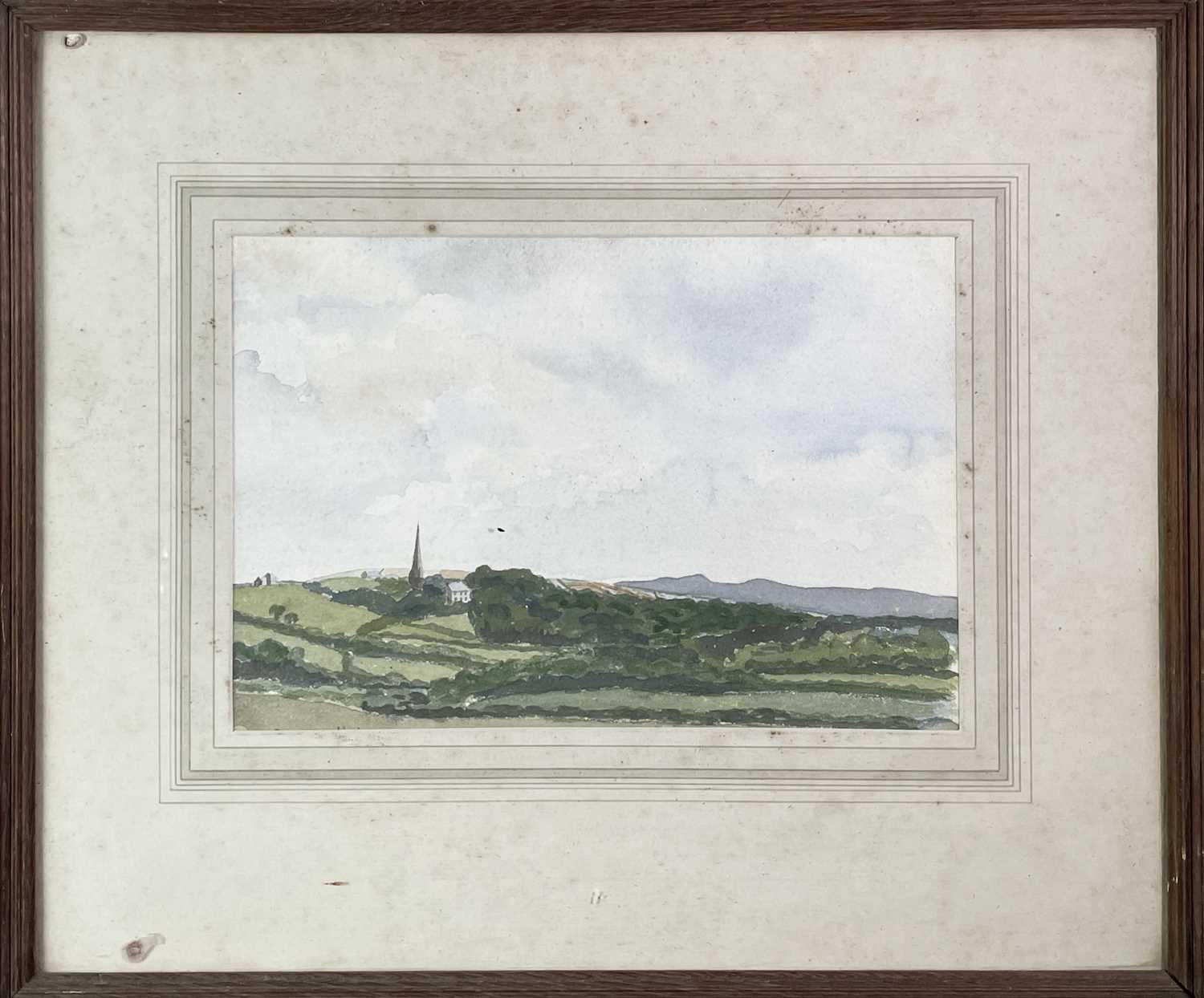 Susan BARRINGTON-WARD St Minever, Cornwall Watercolour Label to verso Together with a second Cornish - Image 4 of 10