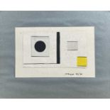 Edward H. ROGERS (1911-1994) Abstract Design Gouache Signed and dated '68 Signed, inscribed to verso