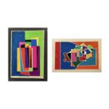 Edward H. ROGERS (1911-1994) Two small abstract works Gouache on paper Each signed, inscribed and