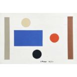 Edward H. ROGERS (1911-1994) Abstract Design Collage Signed and dated 1962 Further signed and
