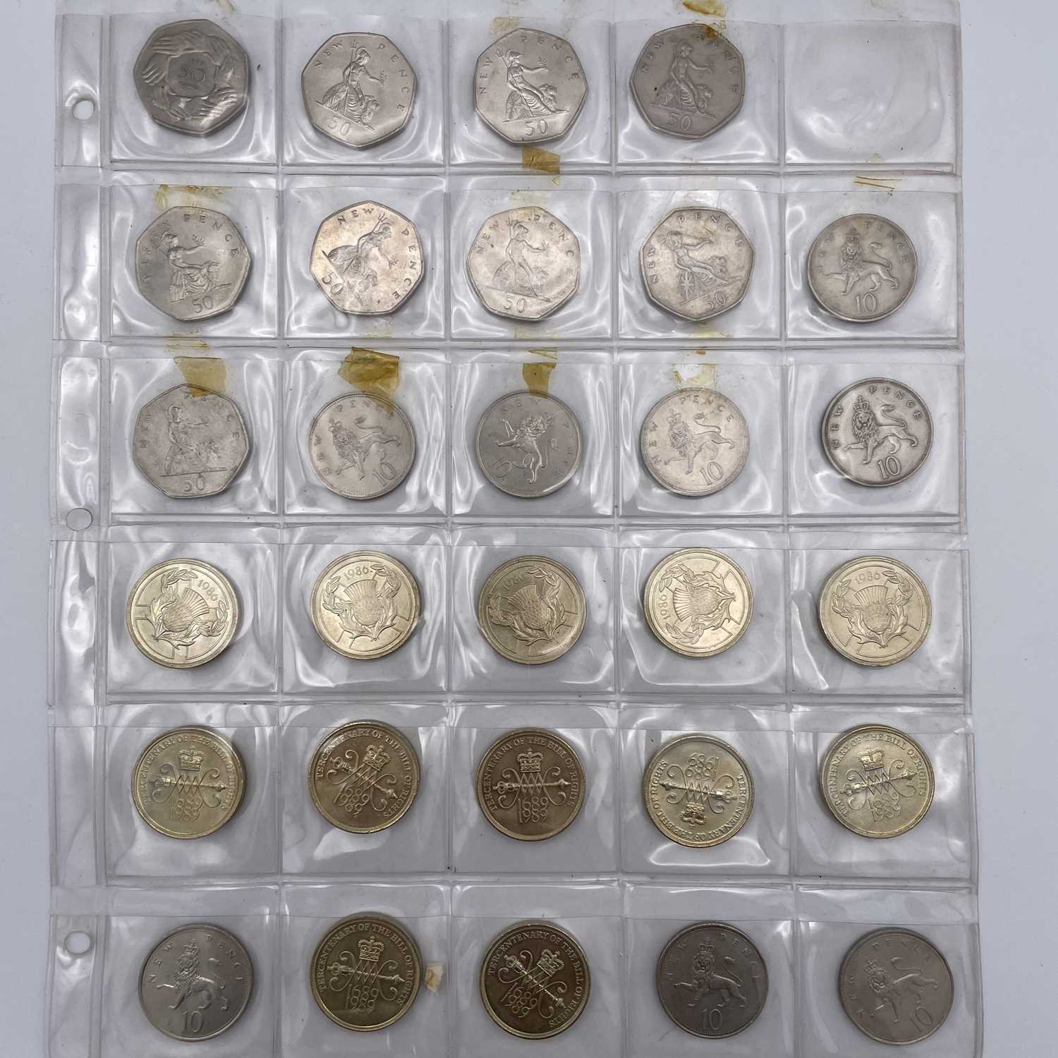 Great Britain Decimal Coinage. A plastic tray containing in excess of £65 of higher grade/ - Image 13 of 17