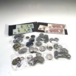 Great Britain and World Silver and Copper Coinage, Tokens, Banknotes, etc. Comprising £8.75 of