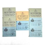 G.B Pre-Decimal Booklets. 1950/60's stamp booklets. 2/6d F60 Inv.2d (good perfs), F60 Inv.2d, F60,