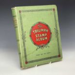 Great Britain and World Stamp Album. A very well filled "Triumph" stamp album early to middle period