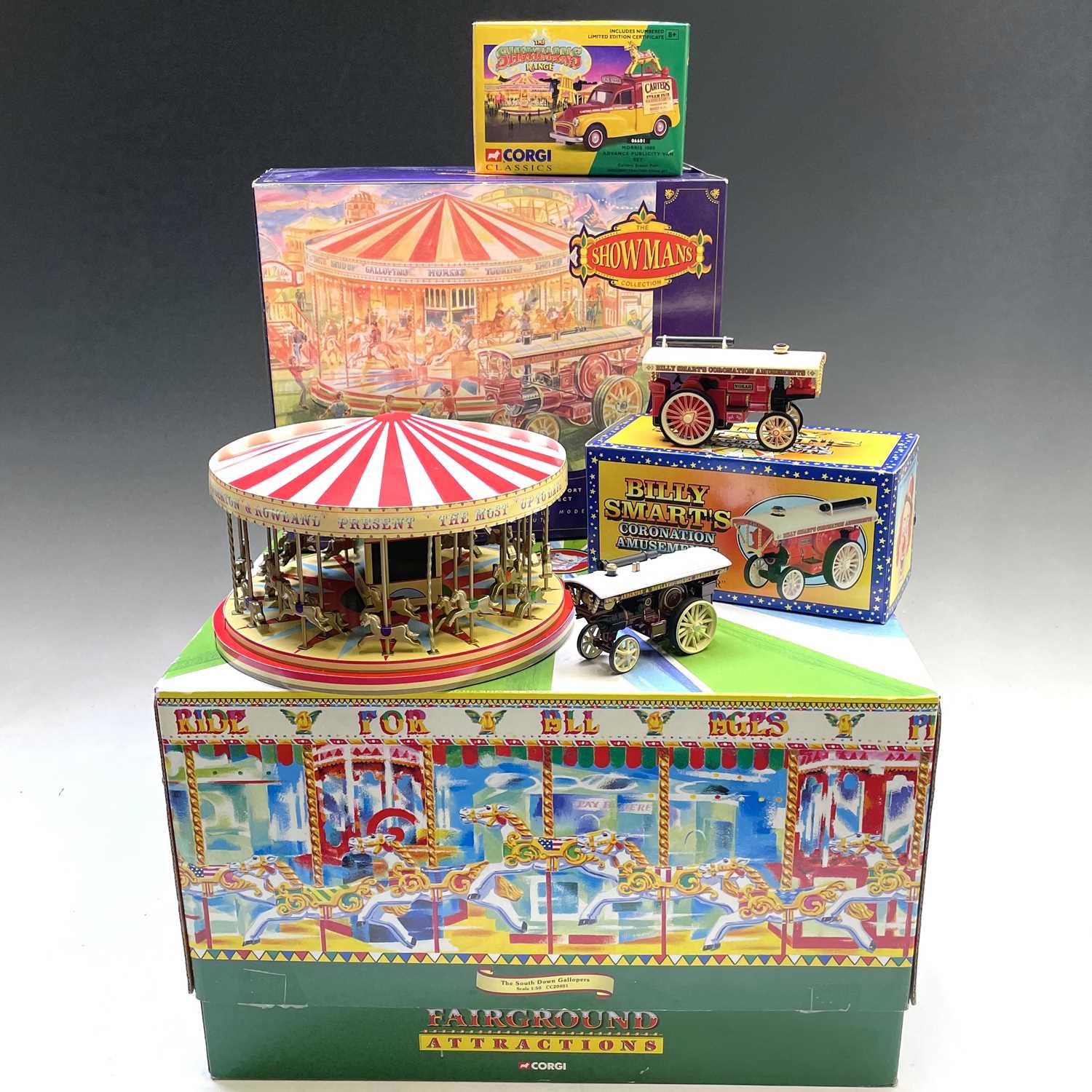 Fairground Boxed Models (x4). Comprising: Corgi die cast "The South Down Gallopers" 1:50 scale;