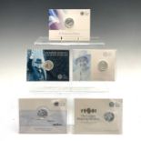 G.B. £20 Silver Proof Coins (x5). Comprising 2013 "A timeless proof", 2014 "Outbreak First World