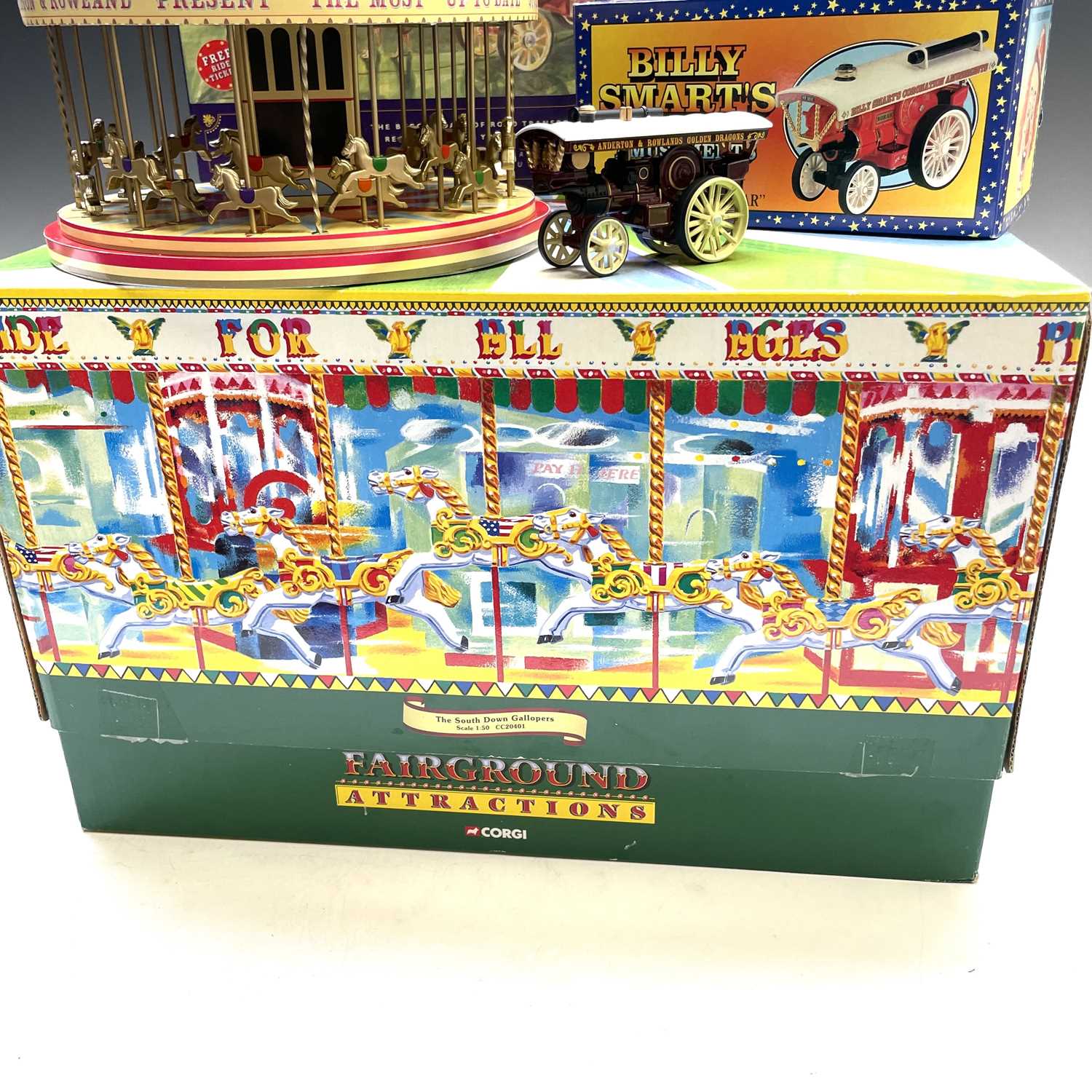 Fairground Boxed Models (x4). Comprising: Corgi die cast "The South Down Gallopers" 1:50 scale; - Image 6 of 8