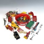 Farm Equipment and Machinery - mainly by Britains. A box containing a quantity of items including