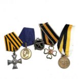 Imperial Russia WWI Medals - 4 Medals. Mobilisation Medal, Order of the Compassionate Heart, 300