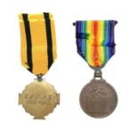 Greece WWI Medals - 2 Medals. Inter Allied Victory Medal and Medal for Military Merit.