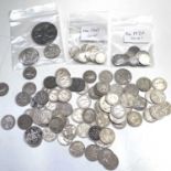 Great Britain Silver and Cupro-nickel Coins. Comprising 1935 Silver Jubilee crown, high grade 1940