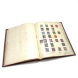 Great Britain. A red Simplex album G.B mint and used stamps from 1841 to 1940's. Noted: 1841 1d