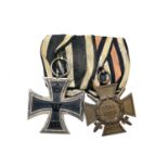 Germany WWI - Iron Cross Medal pair.
