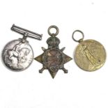 First World War 1914-15 Trio. Awarded to 12100 Pte W.A. Froome of Kings Royal Rifle Corps.