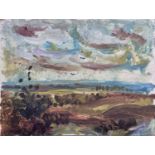 Sven BERLIN (1911-1999) Landscape Oil on board Signed to verso 30.5x40.5cm