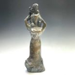 Sven BERLIN (1911-1999) Mother and Child, circa 1960s Bronze Monogrammed Height 50cm Exhibited - The