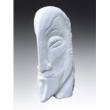 Sven BERLIN (1911-1999) Ancient Mariner White marble Monogrammed and dated '95 Height 62.5cm