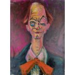 Sven BERLIN (1911-1999) Clown Oil on canvas Signed and dated '62 76x56cm