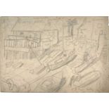 Sven BERLIN (1911-1999) St Mary's Scilly Pencil drawing Inscribed and dated '46 18 x 25.5cm 'After