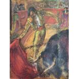 Sven BERLIN (1911-1999) Bullfight Oil on canvas 122x91cm