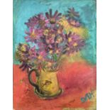 Sven BERLIN (1911-1999) Flowers in a Mug Oil on board Signed 31x40.5cmCondition report: Paint