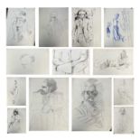 Sven BERLIN (1911-1999)Large pencil and pen & ink studies of people, friends & familySelf-