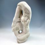 Sven BERLIN (1911-1999) Acrobat Portland stone Monogrammed Height 56cm Exhibited - The Belgrave