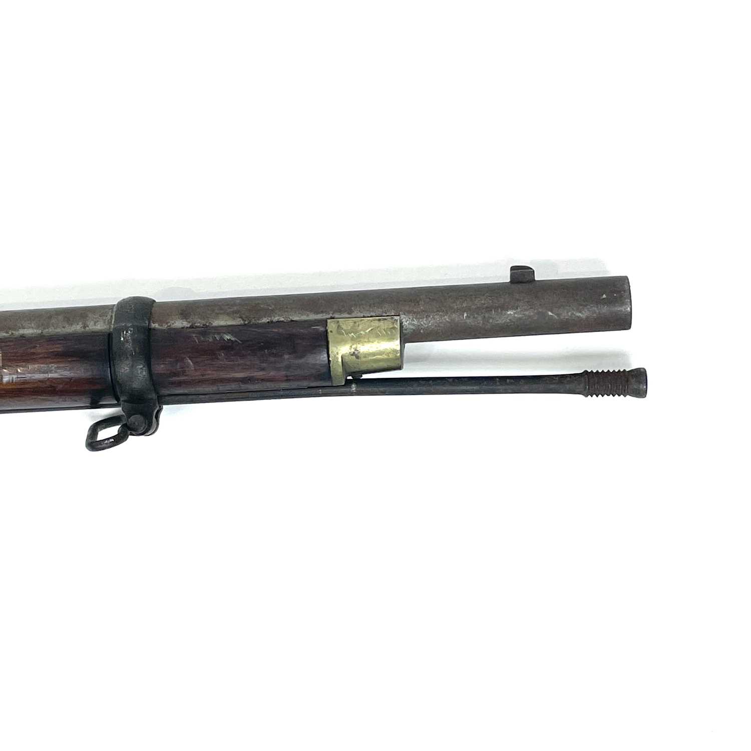 An Enfield three band percussion rifle for The London Armoury Company, with a 39" sighted barrel, - Image 5 of 5