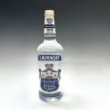 A bottle of Blue Export Smirnoff vodka circa 1970s to be sold to raise money for the Ukraine