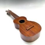 A Kumalae Gold Award P.P.I.E 1915 Hawaii koa wood ukulele with carrying case.