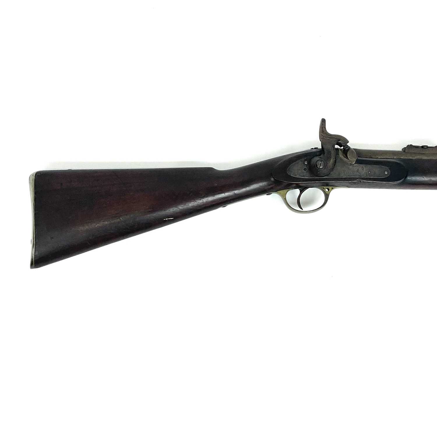 An Enfield three band percussion rifle for The London Armoury Company, with a 39" sighted barrel, - Image 2 of 5