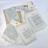 Sven BERLIN (1911-1999) A folder of correspondence between Berlin and Eric Quayle, dated between