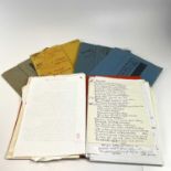 Sven BERLIN (1911-1999) A selection of five poetry folders. Five folders. Two of which contain loose
