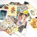 A miscellaneous box of cards and postcards. Many of which are from Berlin to his wife Julia. Another